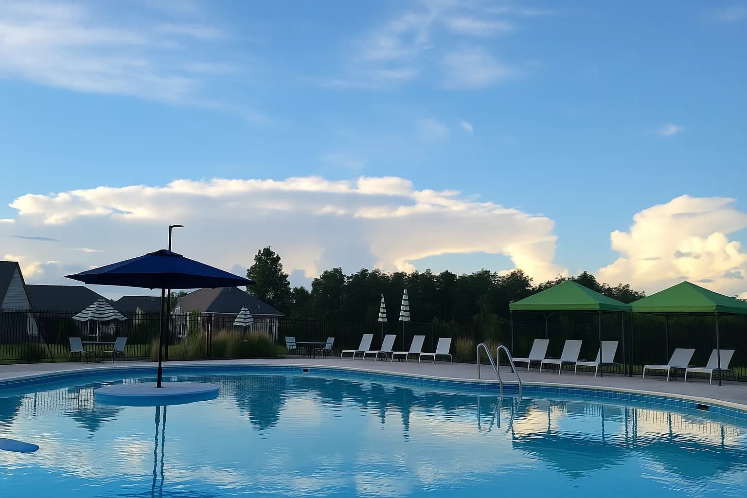 Pool amenities at Carter's Mill